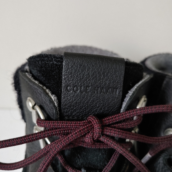 Cole Haan Zerogrand Xc Hiker Boots Size 10 Black Suede - Picture 13 of 15